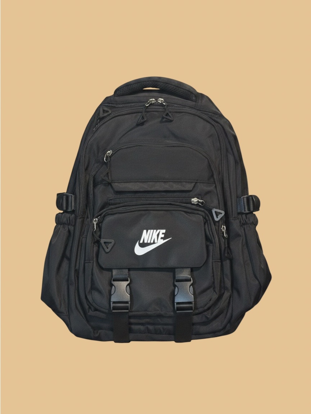 Nike Black Backpack with White Logo